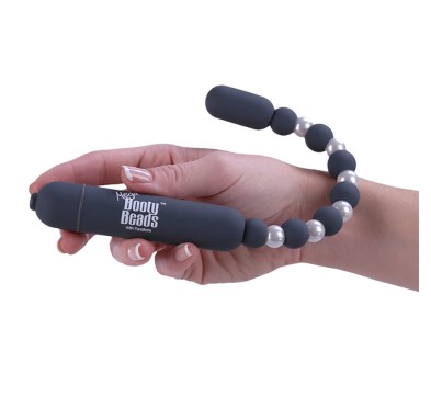 Koraliki analne wibrujące - PowerBullet Mega Booty Beads Grey